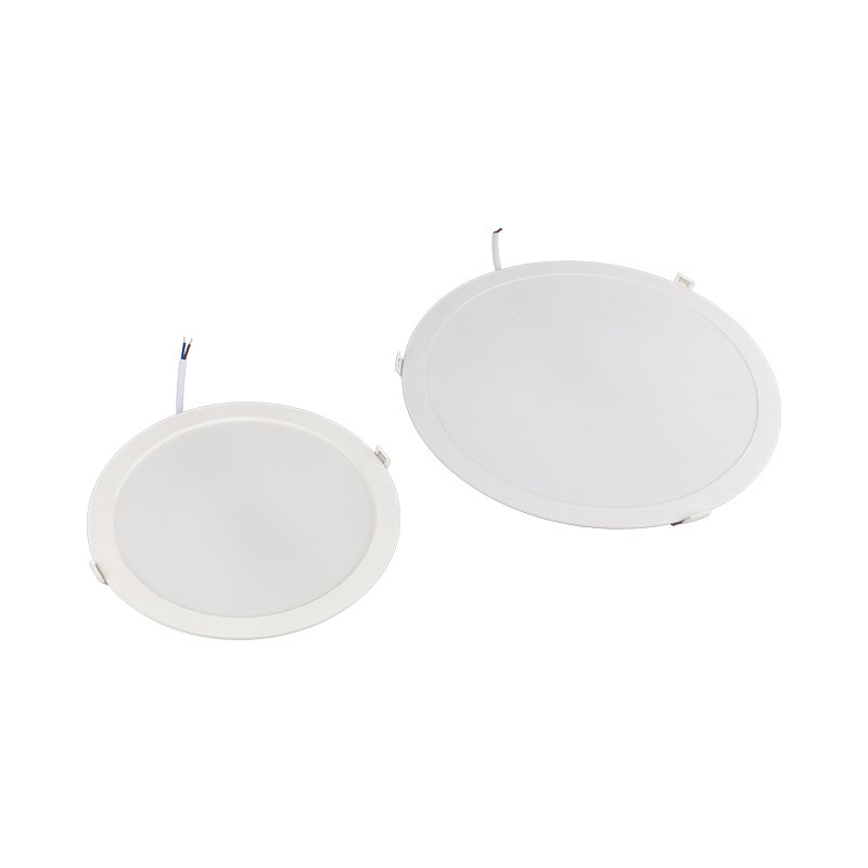 Indoor Office Plastic Recessed Round LED Ceiling Backlit Panel Light