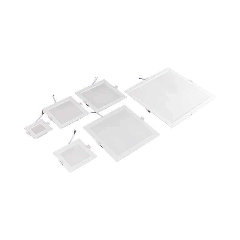 Square Slim Office Recessed Mounted 3w 6W 12W 18W 24W Plastic Led Panel Light