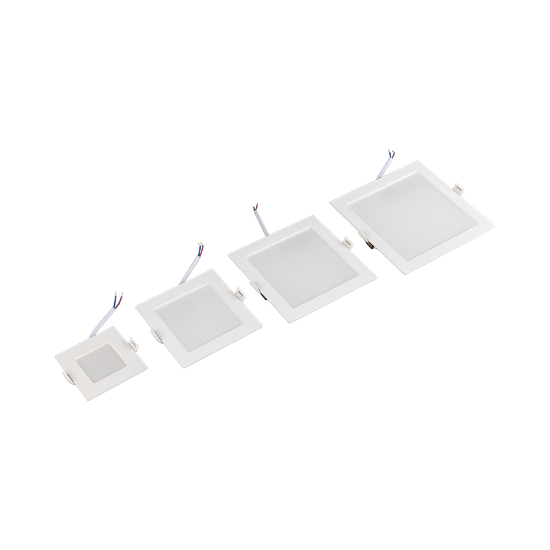 Square Slim Office Recessed Mounted 3w 6W 12W 18W 24W Plastic Led Panel Light