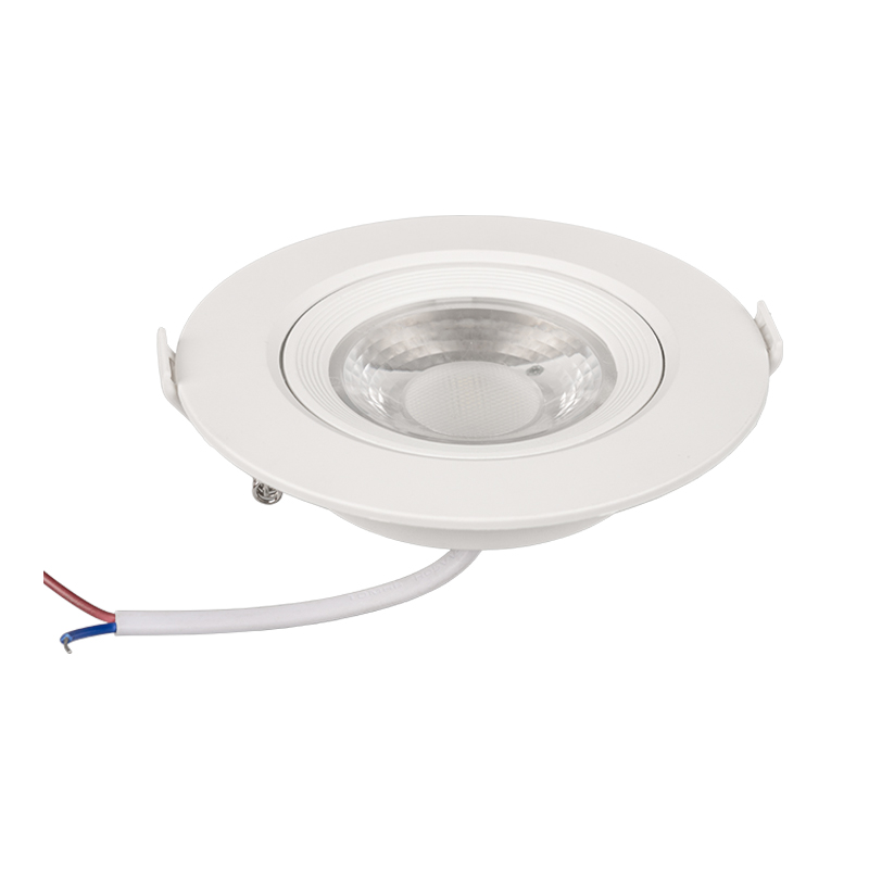 Round plastic Aluminum recessed led spotlight