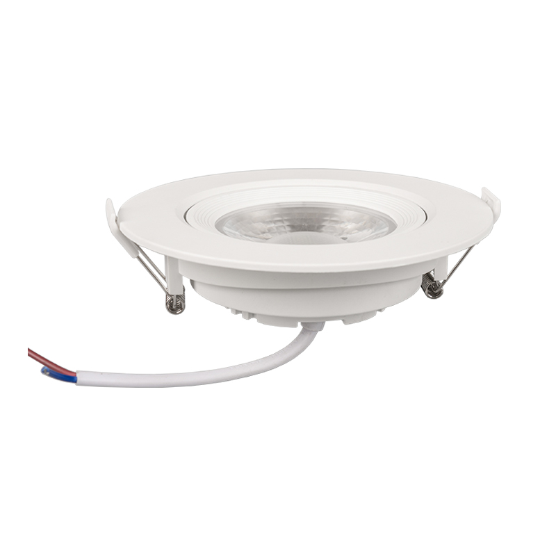 Round plastic Aluminum recessed led spotlight