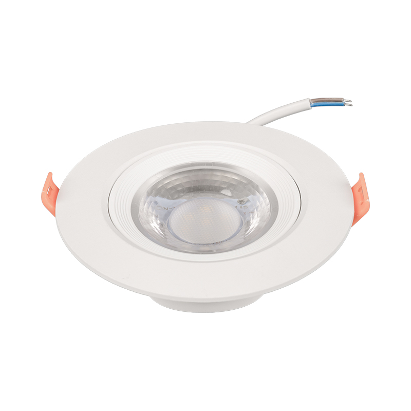 Round plastic Aluminum recessed led spotlight