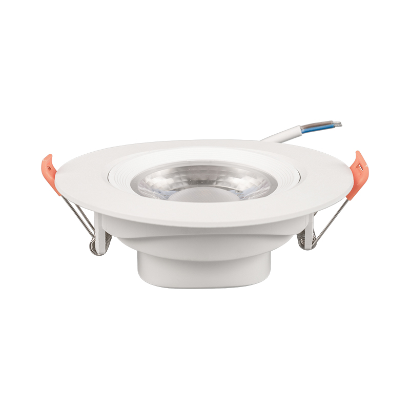 Round plastic Aluminum recessed led spotlight