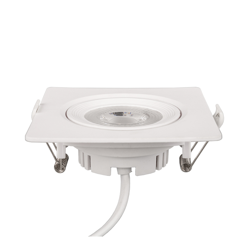 Square plastic recessed led spotlight for home office led spot light