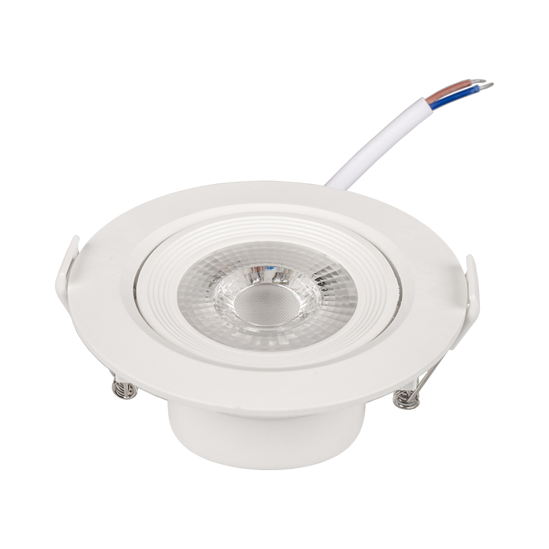 Round plastic Aluminum recessed led spotlight