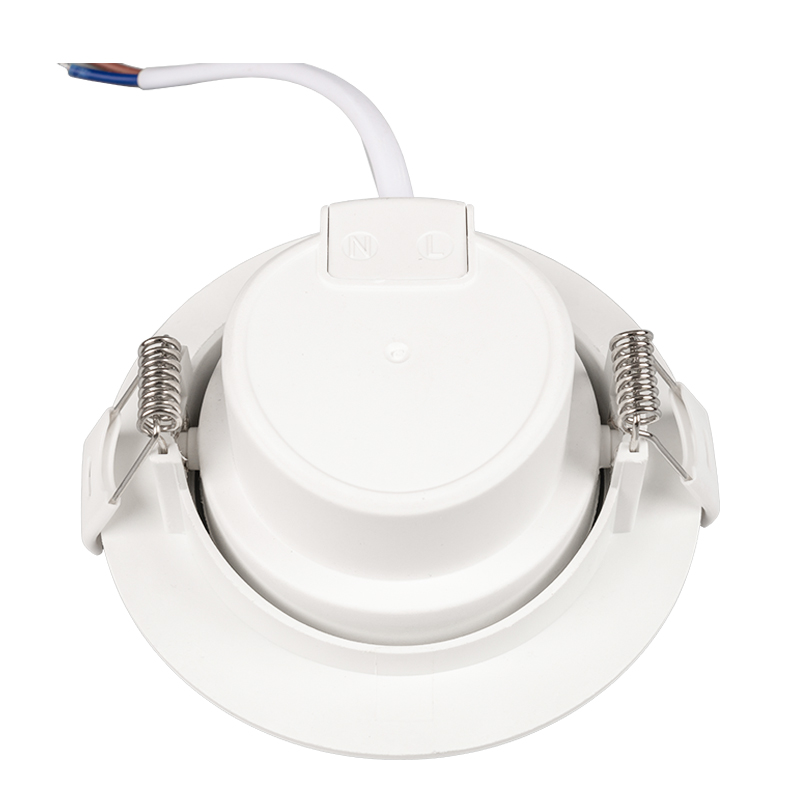 Round plastic Aluminum recessed led spotlight