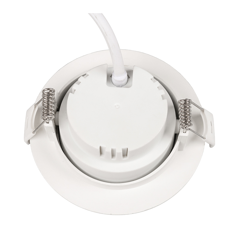 Round plastic Aluminum recessed led spotlight