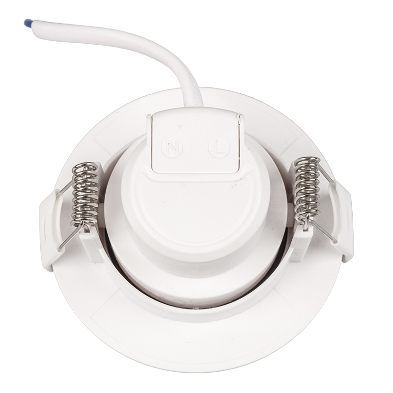 Round plastic Aluminum recessed led spotlight