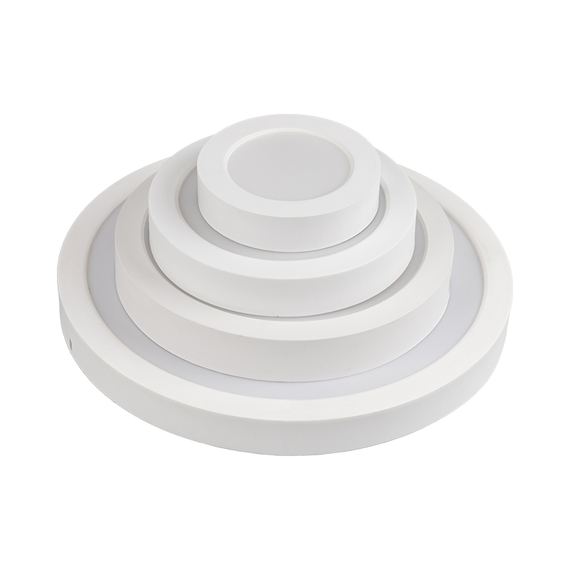 Indoor Office Plastic Recessed Round LED Ceiling Backlit Panel Light