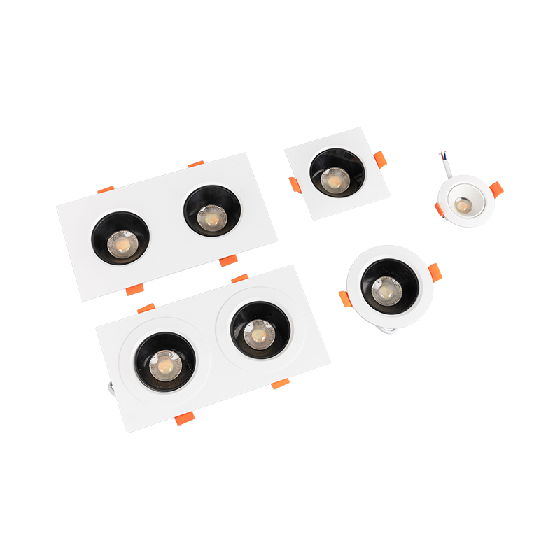 Two sound ABS+PC+ BPT+ALU anti-glare downlight