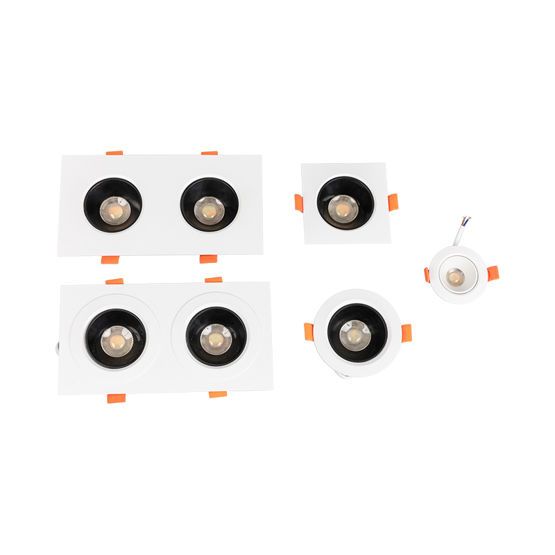 Two sound ABS+PC+ BPT+ALU anti-glare downlight