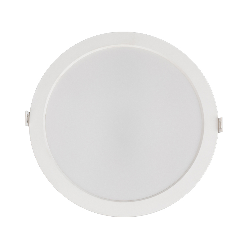 Indoor Office Plastic Recessed Round LED Ceiling Backlit Panel Light