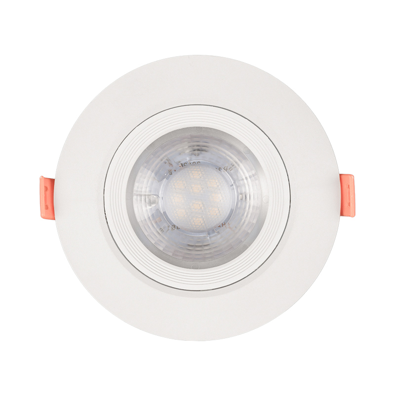 Round plastic Aluminum recessed led spotlight