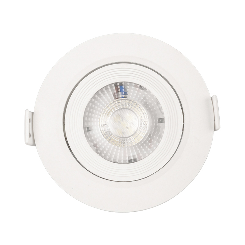 Round plastic Aluminum recessed led spotlight