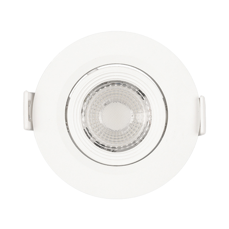 Round plastic Aluminum recessed led spotlight