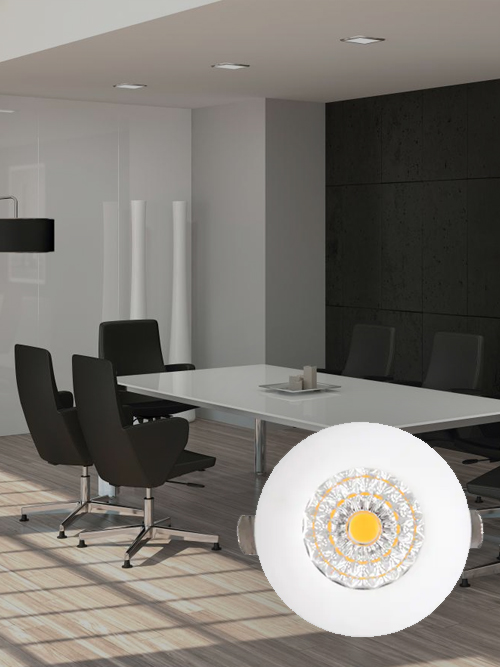 ON-MNF07 AC110-240V 1W PA+PC LED Downlight for office