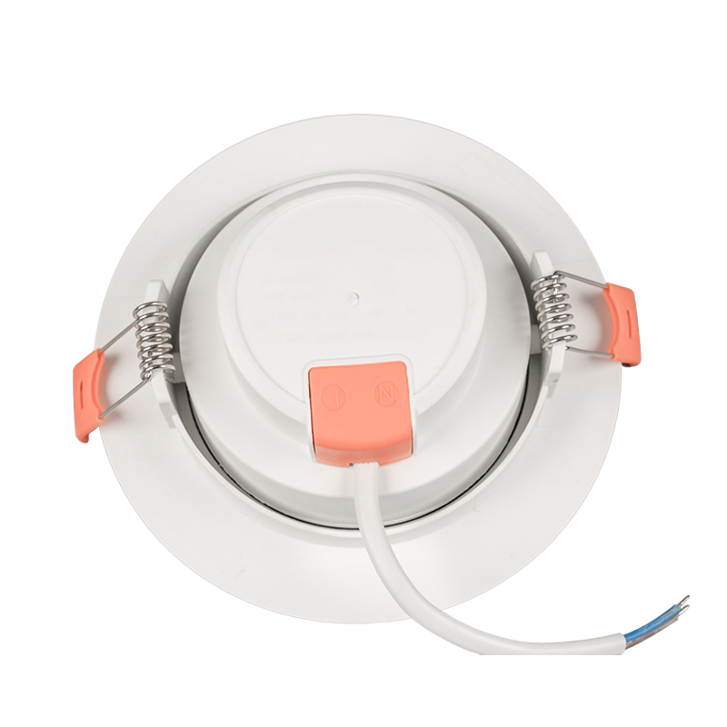 Round plastic Aluminum recessed led spotlight