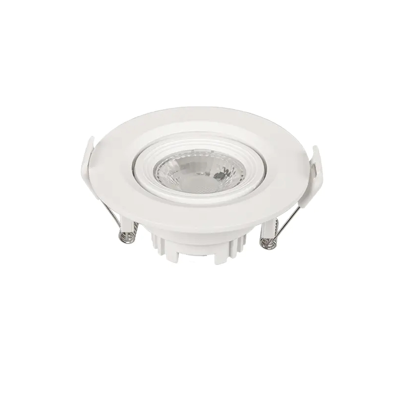 Round plastic Aluminum recessed led spotlight